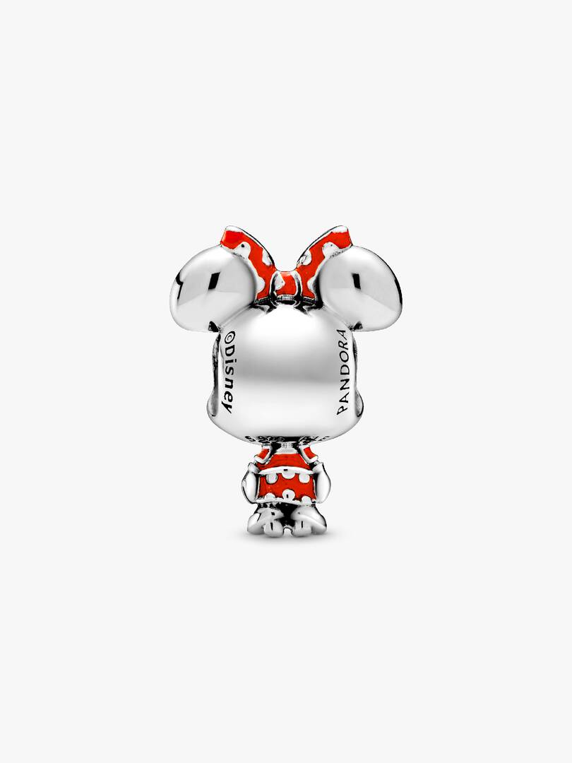 Disney Minnie Mouse Dotted Dress & Bow Charm Sterling silver