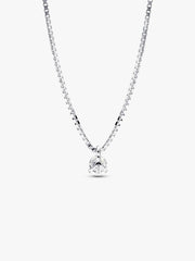 FINAL SALE - Pandora Nova Sterling Silver Lab-grown Diamond Pendant Necklace 0.25 ct TW, Sterling silver