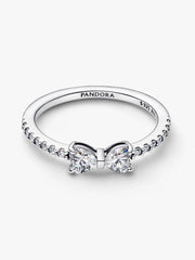 Sparkling Bow Ring Sterling silver