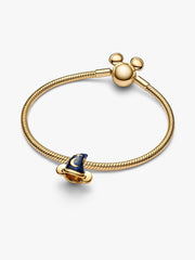 Disney Mickey Mouse Sorcerer's Hat Charm 0.007 ct TW, 14k gold plating