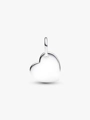 May Engravable Heart Green Stone Dangle Charm Sterling silver