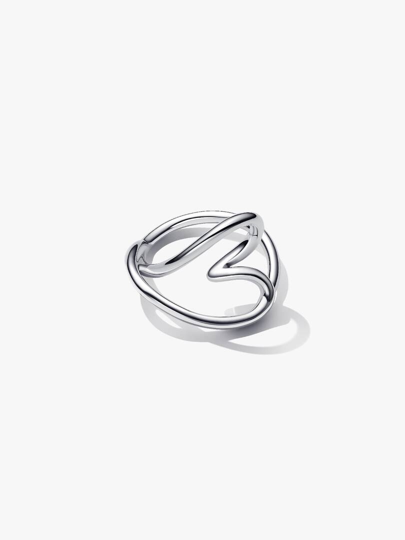 Organically Shaped Heart Ring Sterling silver
