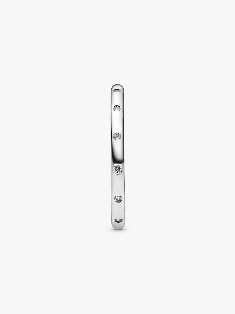 FINAL SALE - Simple Sparkling Band Ring Sterling silver