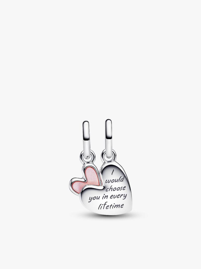 Mother Daughter Dangle Charm Bracelet 2 Quantity