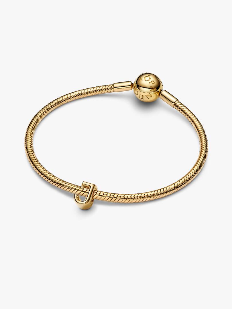 Letter J Alphabet Charm 14k gold plating