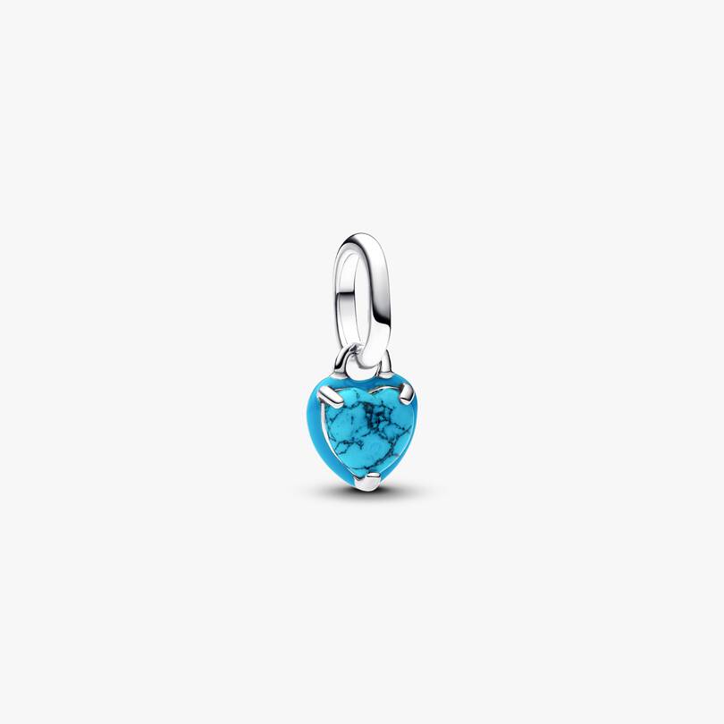 Turquoise Elephant and Heart Charm Bracelet 4 Quantity