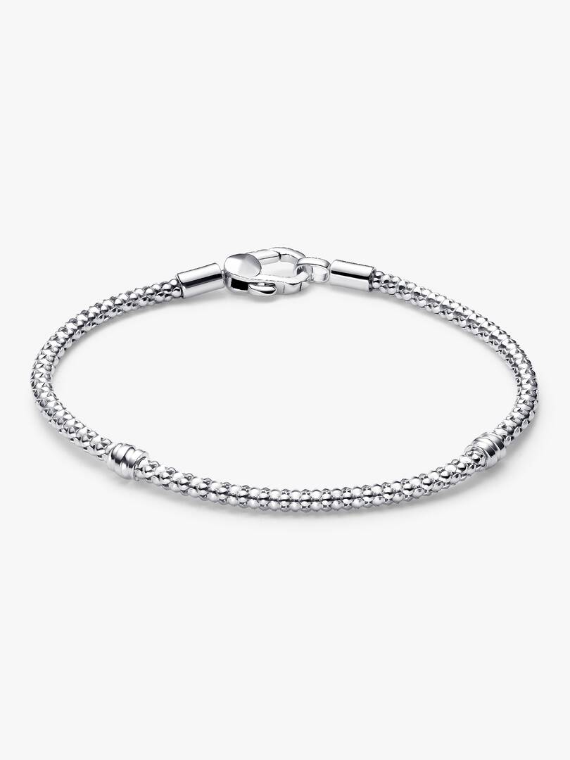 Studded Clasp & Chain Bracelet Sterling silver