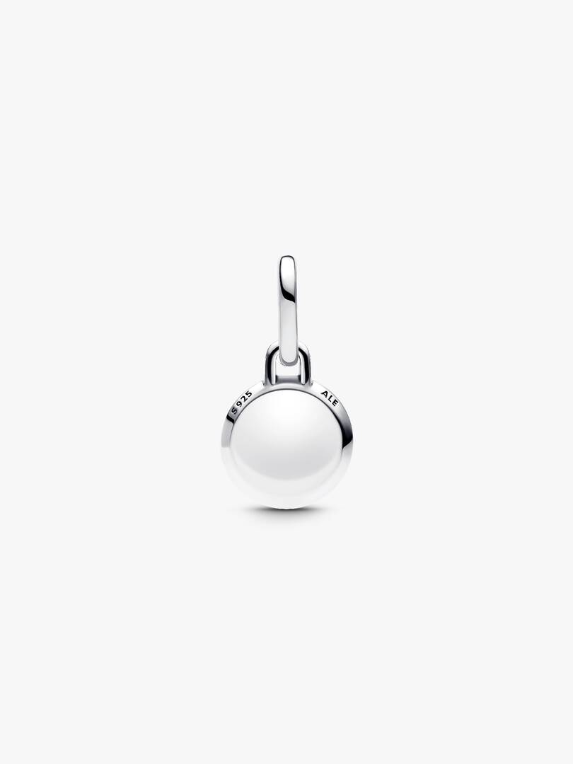 Engravable Evil Eye Murano Glass Mini Dangle Charm Sterling silver
