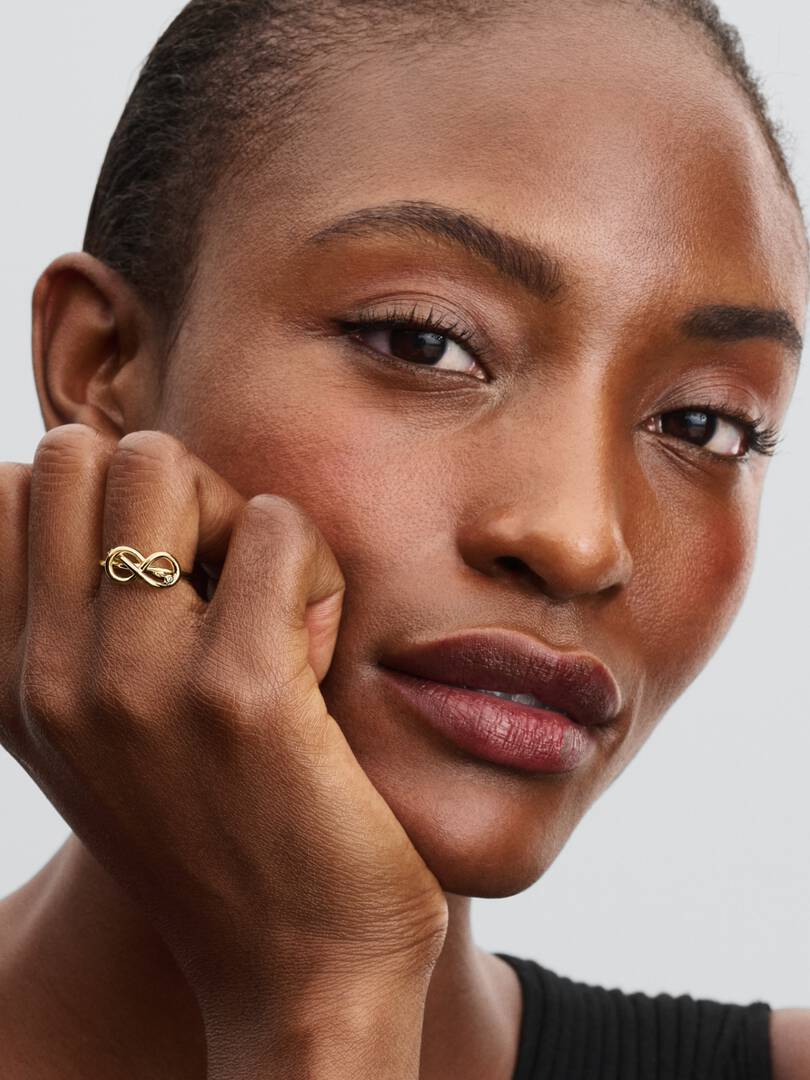 Infinity Knot Ring 14k gold plating