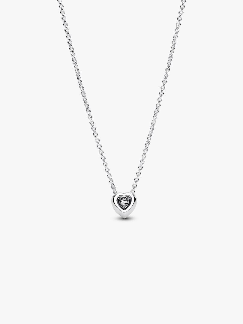 Elevated Heart Necklace Sterling silver