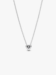 Elevated Heart Necklace Sterling silver