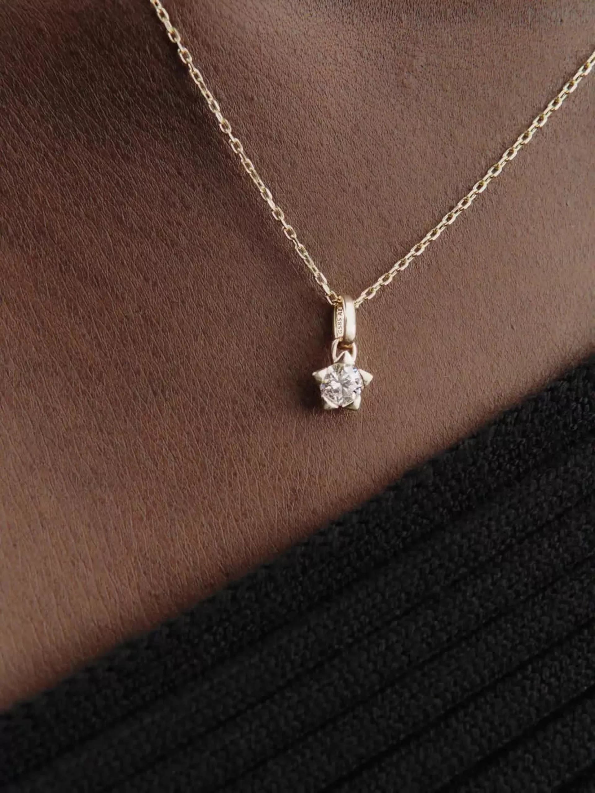 Pandora Talisman 14k Gold Lab-grown Diamond Star Pendant 0.25 ct TW, 14k gold