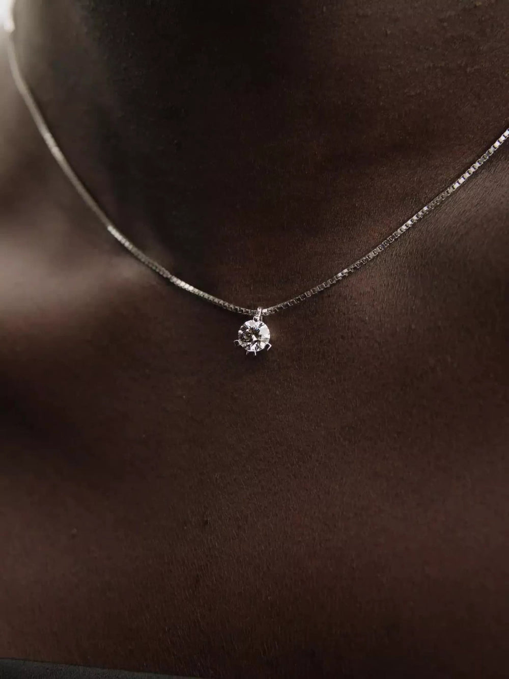 FINAL SALE - Pandora Nova 14k White Gold Lab-grown Diamond Pendant Necklace 0.50 ct TW, 14k white gold
