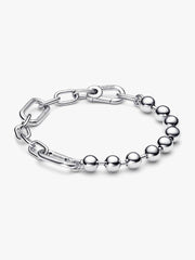Pandora ME Metal Bead & Link Chain Bracelet Sterling silver