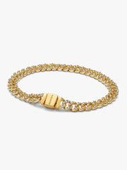 Pavé Cuban Chain Bracelet 14k gold plating