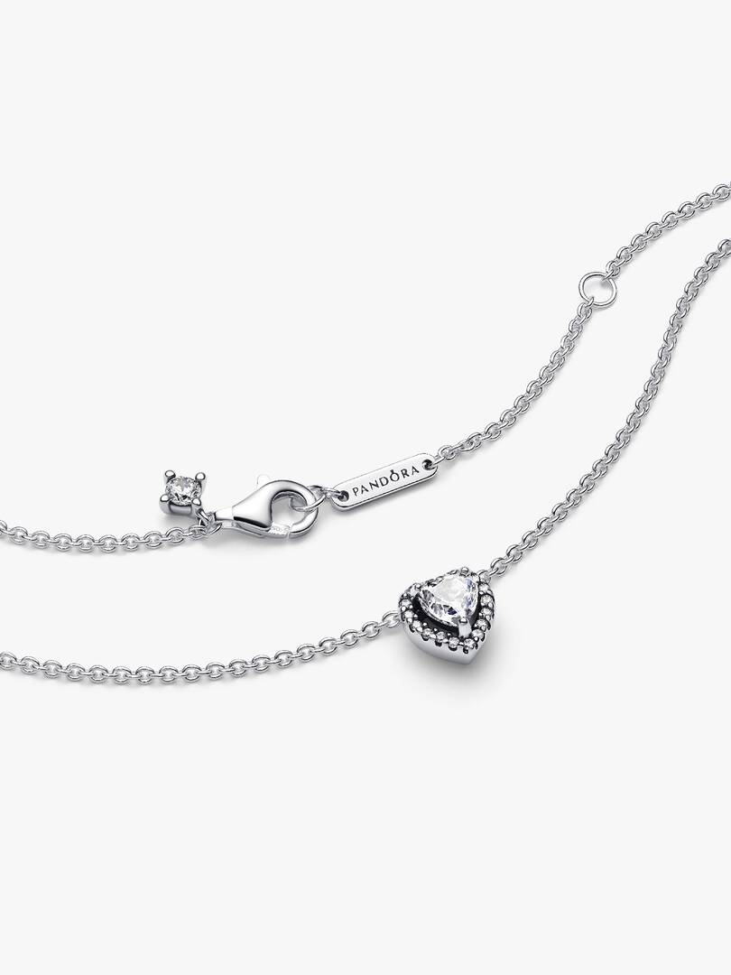 Elevated Heart Necklace Sterling silver