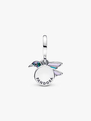 Hummingbird Double Dangle Charm Sterling silver