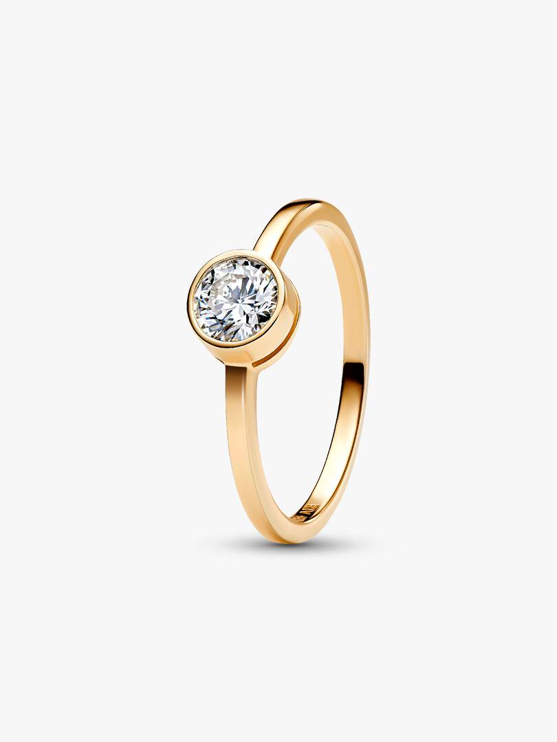 Pandora Era Bezel Lab-Grown Diamond Ring 0.50 ct TW, 14k gold
