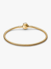 Disney Beauty and the Beast Enchanted Rose Snake Chain Bracelet 14k gold plating