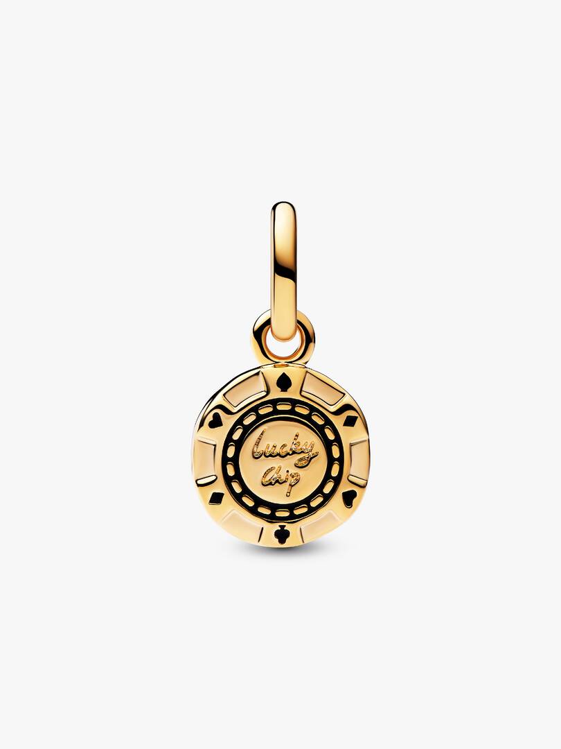 Lucky Chip Dangle Charm 14k gold plating