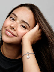 Friends Forever Heart Dangle Charm Sterling silver