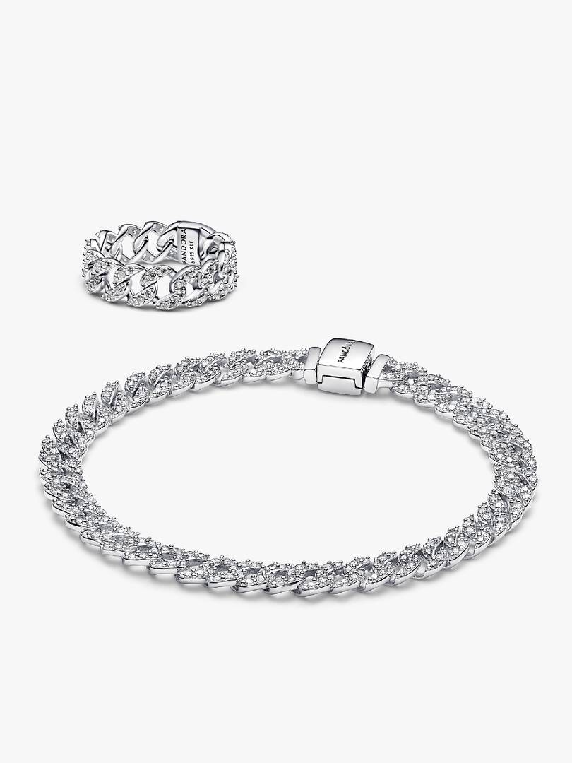 Timeless Pave Cuban Jewelry Set 2 Quantity