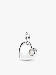 June Birthstone Heart Pendant Necklace 2 Quantity