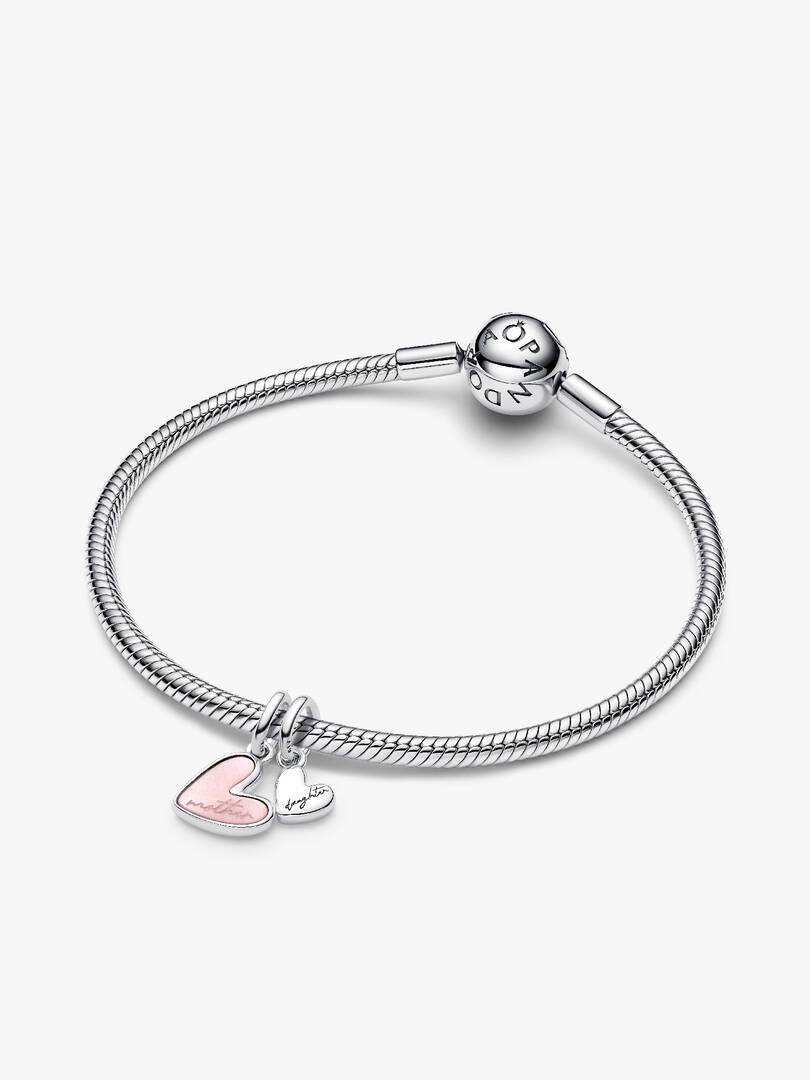Splittable Mother & Daughter Dangle Charm Sterling silver