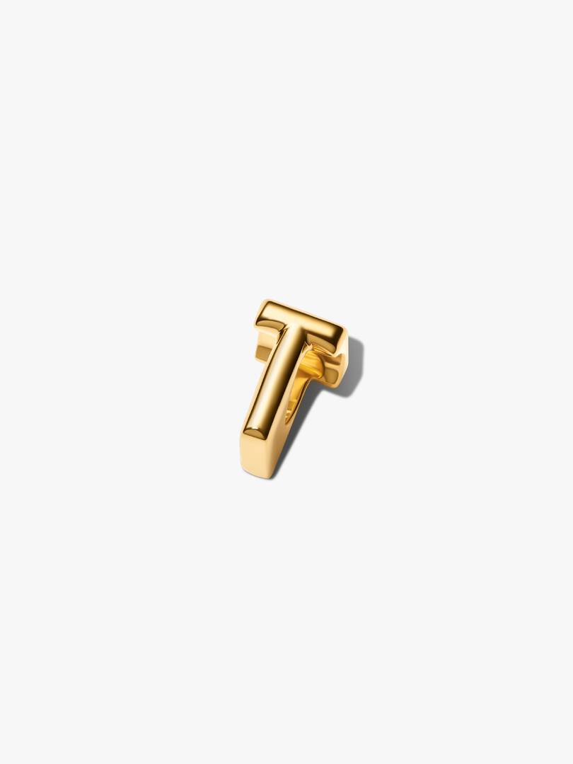 Letter T Alphabet Charm 14k gold plating