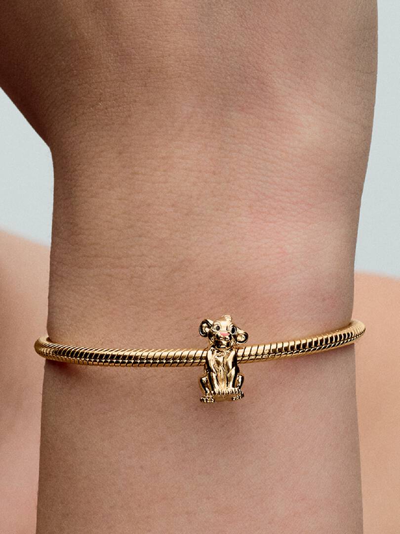 Disney The Lion King Simba Charm 14k gold plating