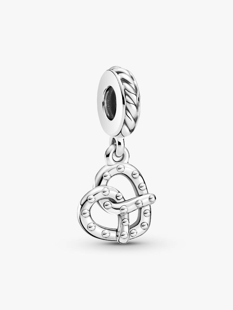 Pretzel Dangle Charm Sterling silver