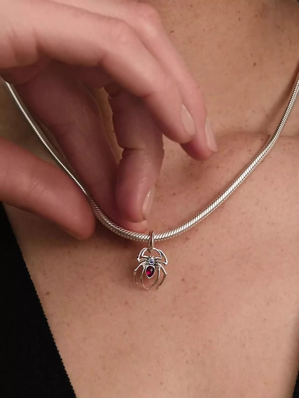 Marvel Spiderman Dangle Charm Sterling silver