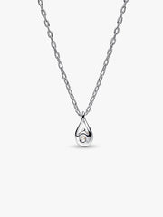 Pandora Infinite Sterling Silver Lab-grown Diamond Pendant Necklace 0.25 ct TW, Sterling silver