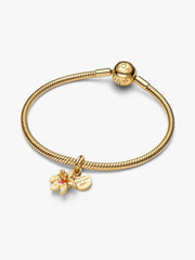 Disney Tangled Sundrop Flower Glow-in-the-dark Charm 14k gold plating