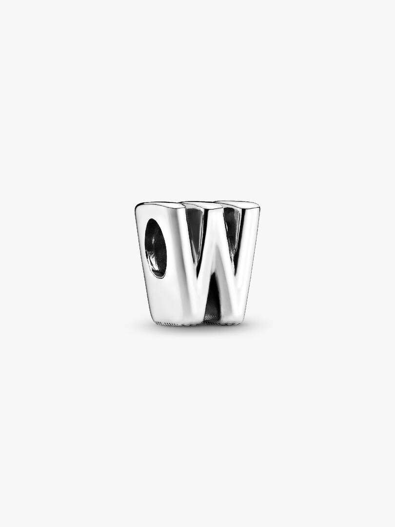 Letter W Alphabet Charm Sterling silver