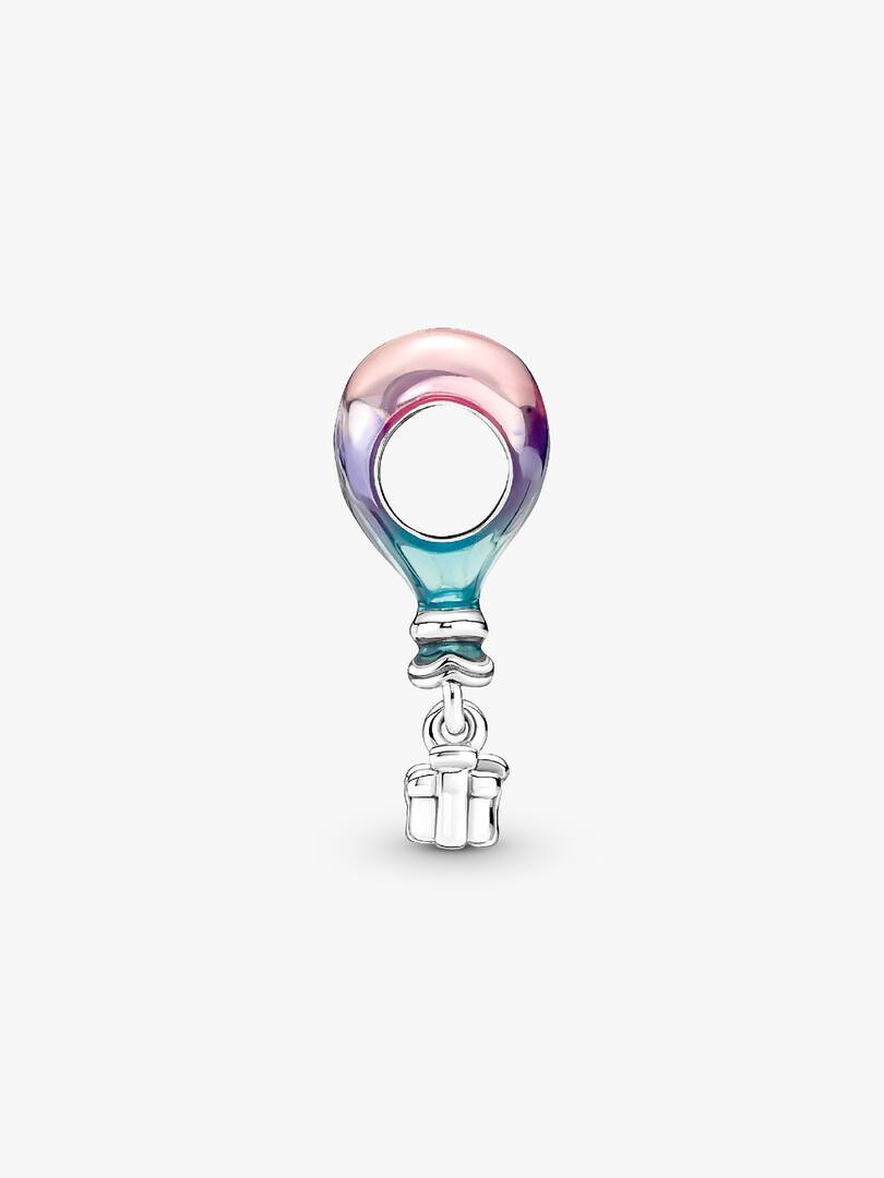 Happy Birthday Hot Air Balloon Charm Sterling silver