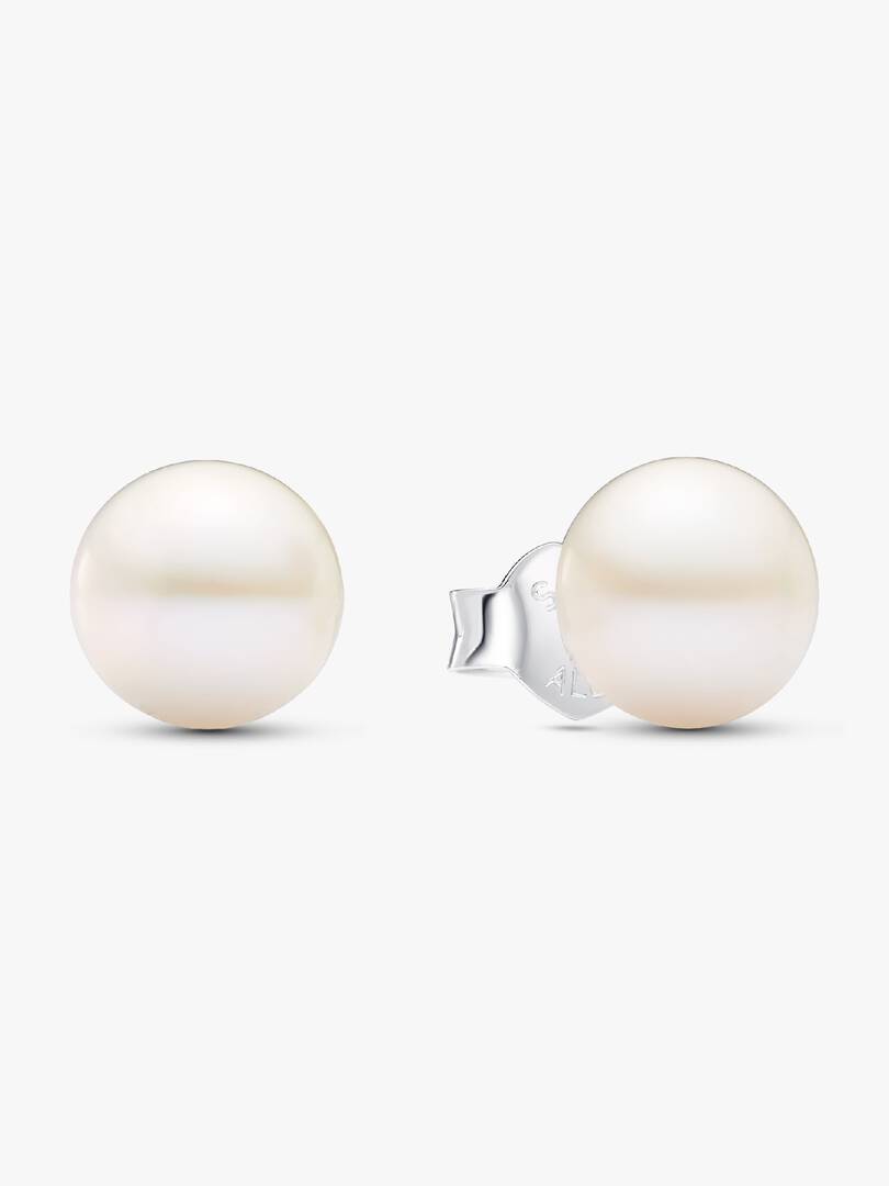 Treated Freshwater Cultured Pearl 7mm Stud Earrings Sterling silver