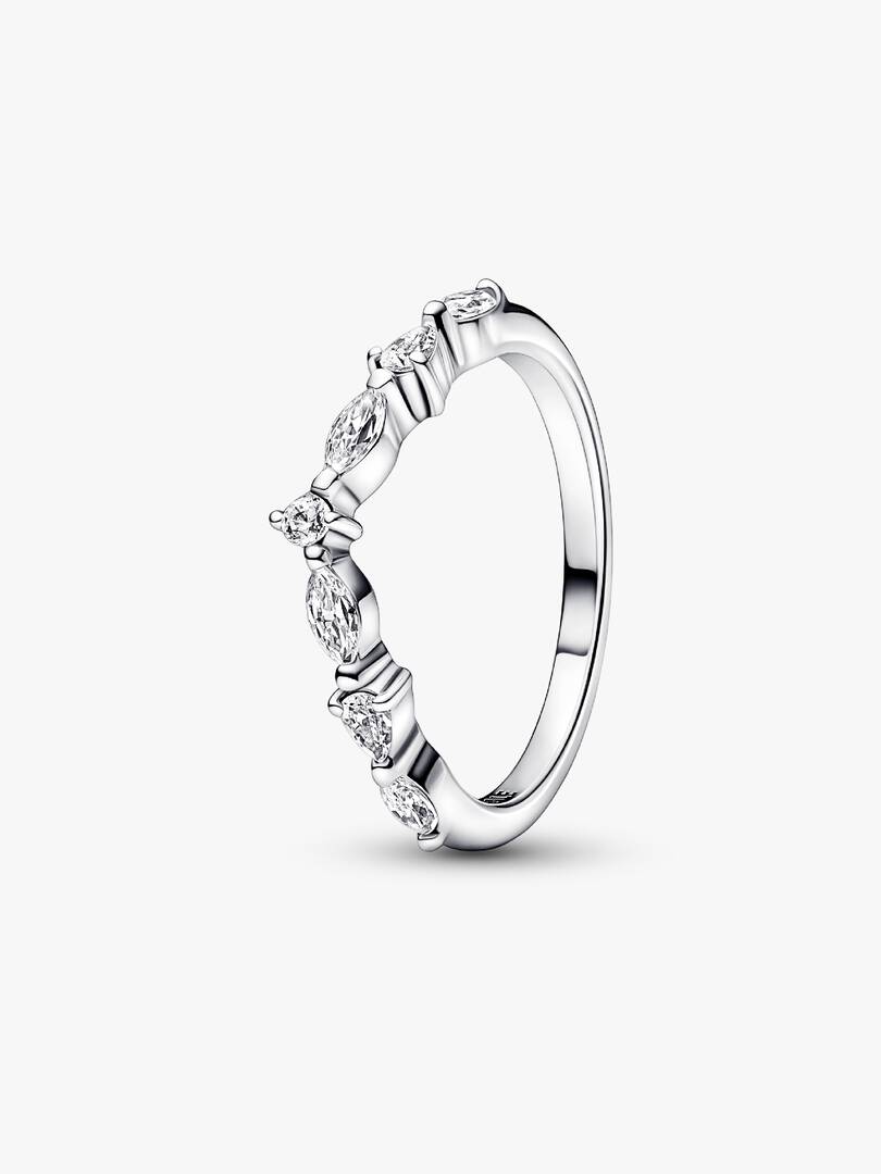 FINAL SALE - Pandora Timeless Wish Sparkling Alternating Ring Sterling silver