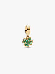 Four-leaf Clover Dangle Charm 14k gold plating