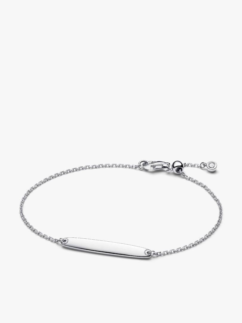 His & Hers Engravable Silver Bracelet Set 2 Quantity