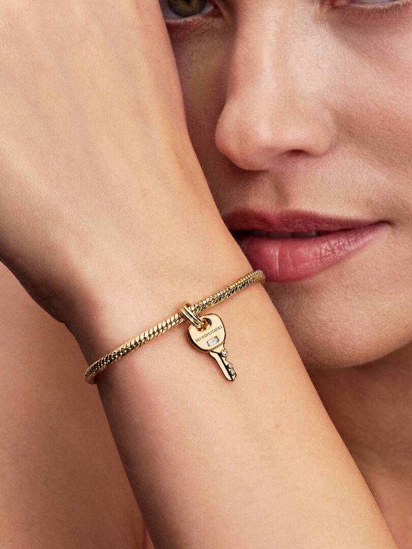 Key Dangle Charm 14k gold plating