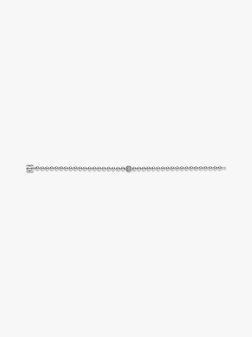 Beads & Pavé Bracelet Sterling silver