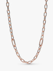 FINAL SALE - Pandora ME Small-Link Chain Necklace 14k rose gold plating