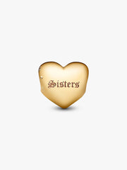 Be Love Engravable Heart Charm 14k gold plating