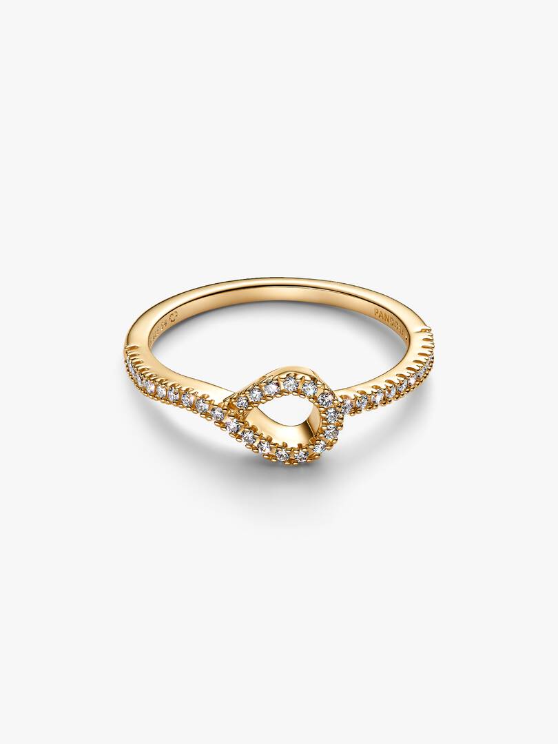 Pandora Infinite Lab-grown Diamond Pavé Ring 0.19 ct TW, 14k gold