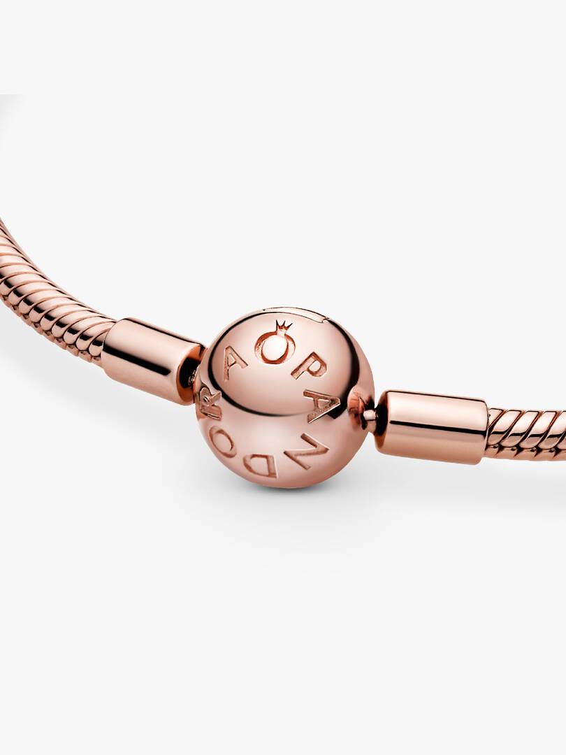 Moments Snake Chain Bracelet 14k rose gold plating