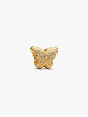 Textured Butterfly Mini Charm 14k gold plating