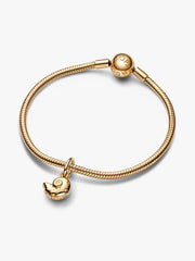 Disney The Little Mermaid Enchanted Shell Dangle Charm 14k gold plating