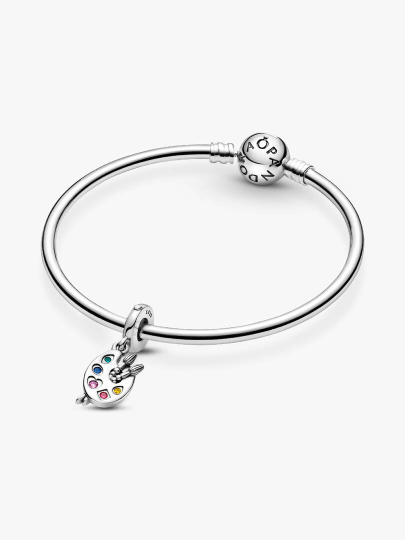 Artist's Palette Dangle Charm Sterling silver