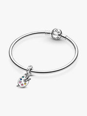 Artist's Palette Dangle Charm Sterling silver
